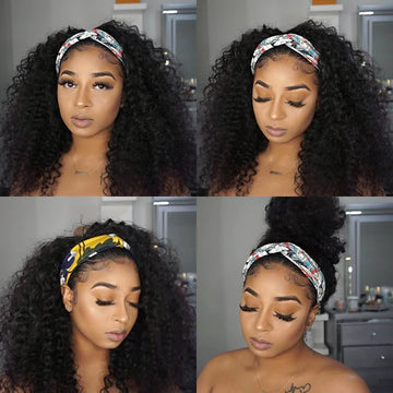 Throw On & Go Deep Wave Headband Wig